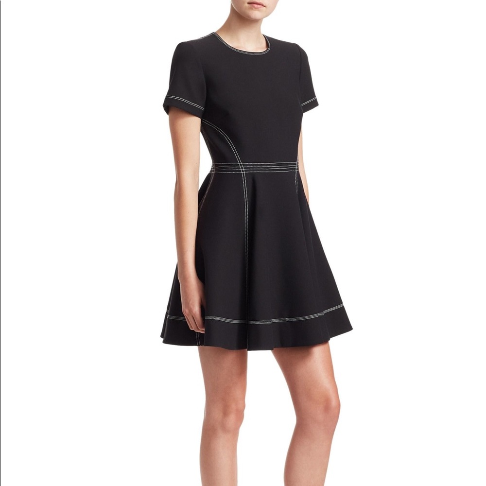 Cinq À Sept - Bryce Short-Sleeve Fit-and-Flare Mini Dress